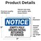 Signmission Empty Poly Drums Being Returned To Vendor, 7 in W x Rectangle, Vinyl Decal OS-2PACK-NS-D-57-L-12038 - alternate 2